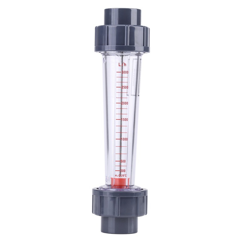 LZS-25 Flow Meter Plastic Tube Type 300-3000L/H Water Rotameter Liquid Flowmeter Measuring Tools For Chemical Light