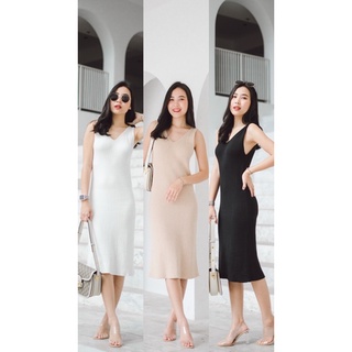 Mistress dress / เดรสยาว ไหมพรม ผ้านิ่ม