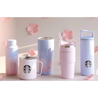 Starbucks stainless Pink แก้วหูจับ