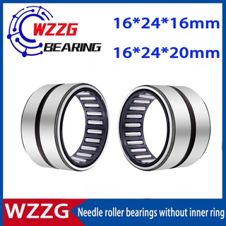 Wzzg ตลับลูกปืนเม็ดเข็ม NK16 16 NK16 20 เส้นผ่าศูนย์กลางด้านใน 16 มม. ด้านนอก 16 20 มม. 4 ชิ้น