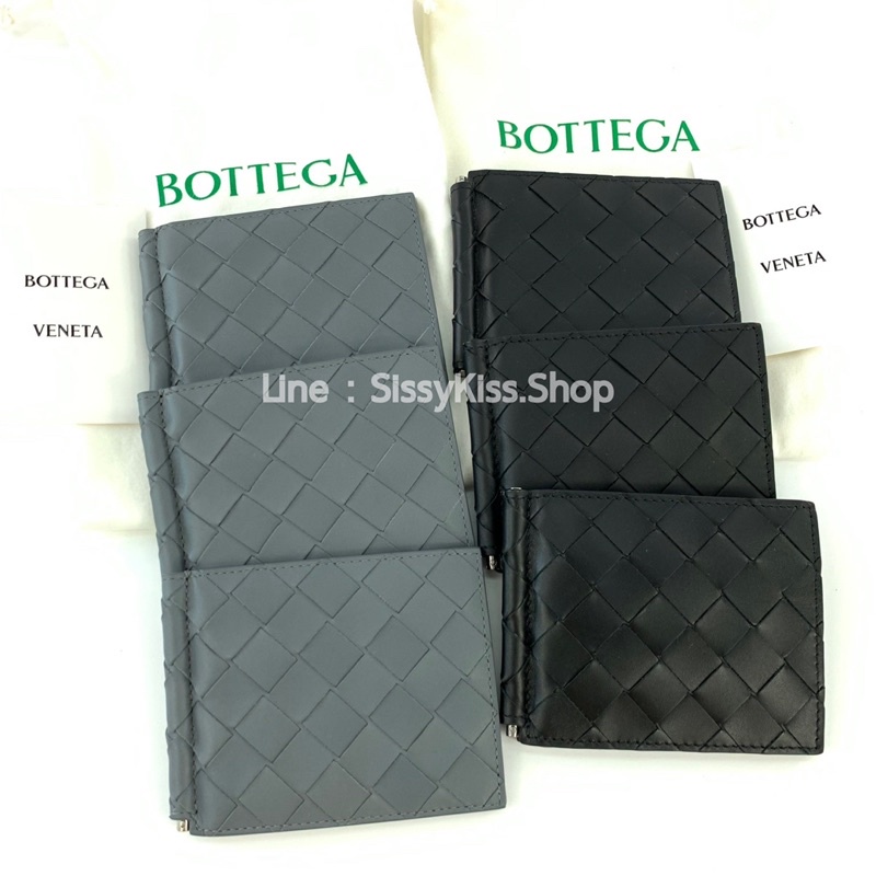 New Bottega money clip สีดำ