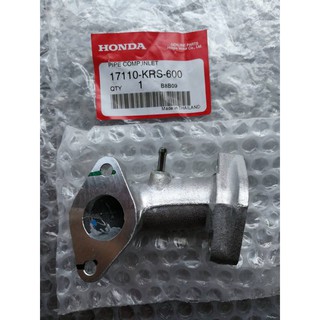 ท่อไอดี แท้ศูนย์ เวฟ Wave 100S ปี2004 (Pipe Comp, Inlet 17110-KRS-600)