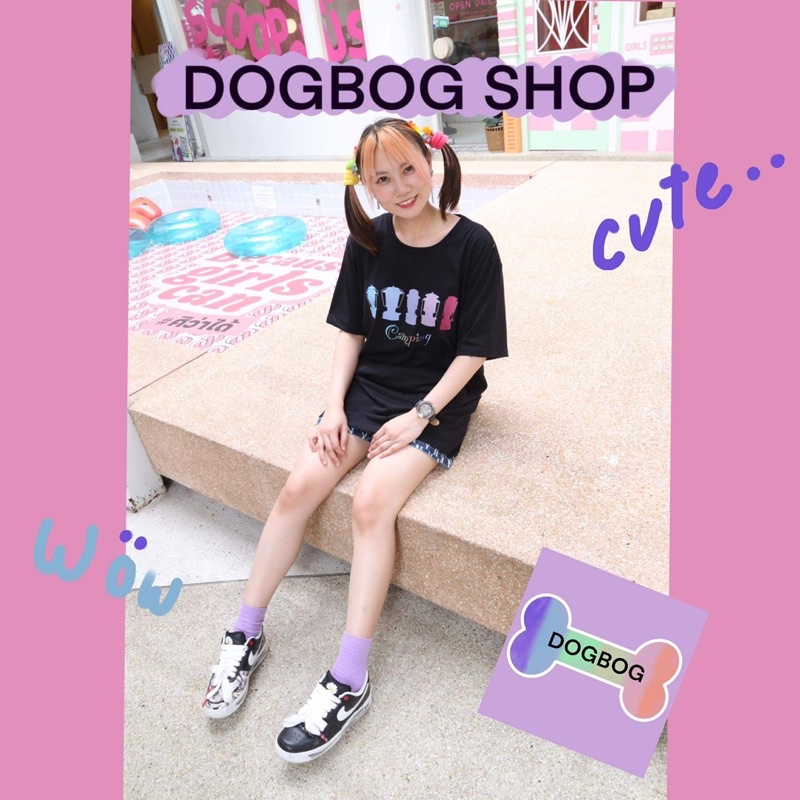 เสื้อยืดcampingลายตะเกียง288