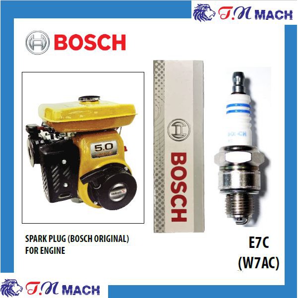 BOSCH SPARK PLUG E7C / W7AC สําหรับเครื่องยนต์