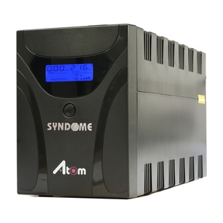 SYNDOME UPS ATOM-1500 LCD (1500VA/900W) 2Y (PW1-000555) เครื่องสำรองไฟ