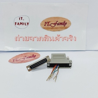 ตัวแปลง DB 25 PIN (ตัวผู้) TO RJ45 (ตัวเมีย) AM-5103 (ออกใบกำกับภาษีได้)