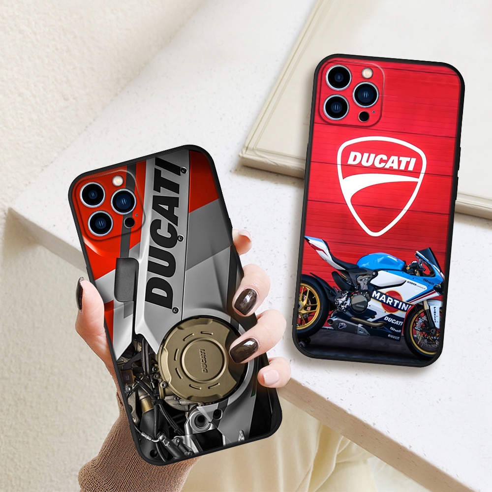 รถจักรยานยนต์ DUCATI เคสโทรศัพท์สําหรับ iPhone 11 12 13 Pro mini Pro XS MAX 8 7 6 6S Plus X SE 2020 XR iPhone11 pro เคสโทรศัพท์