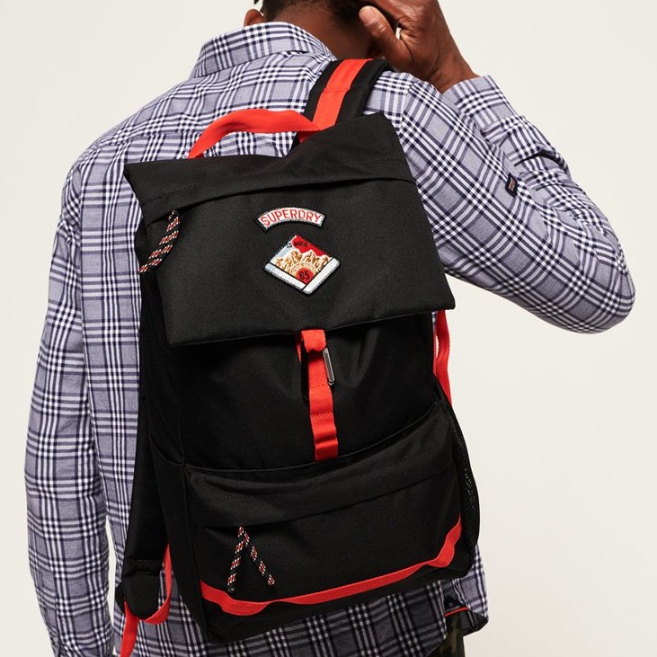กระเป๋าเป้ Superdry รุ่น Coleman Backpack สี Black ของแท้ 100% นำเข้าจากอังกฤษ