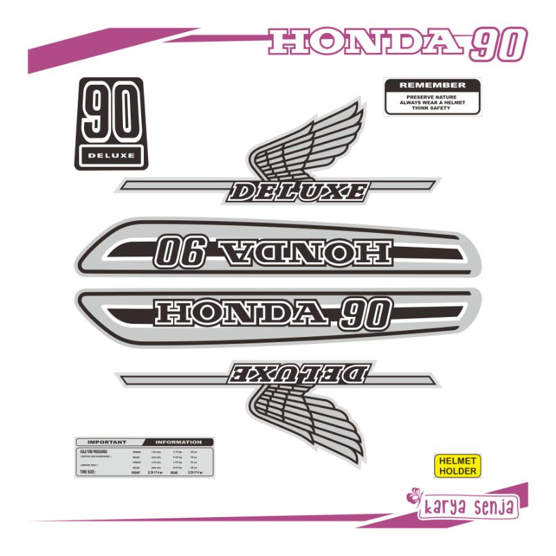 สติกเกอร์ สําหรับ Honda C90 STD