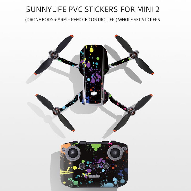 Dji Mini 2 SE/Mini 2 ฟิล์มป้องกันสติกเกอร์ PVC กันน้ํา Decals เต็มรูปแบบผิวสําหรับ DJI Mavic Mini 2 อุปกรณ์เสริม