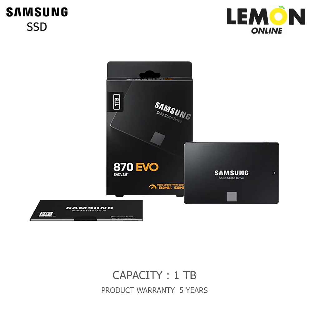SSD SAMSUNG 870 EVO 1TB SATA 2.5 MZ77E1T0BW Shopee Thailand