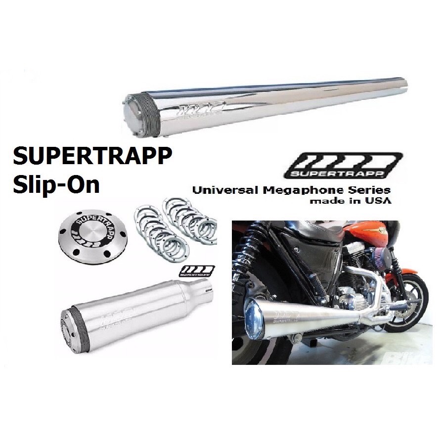 SUPERTRAPP ปลายท่อ รุ่น Racing และ Megaphone ของแท้ made in USA.