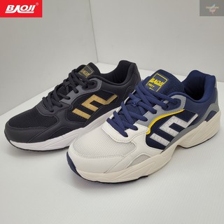 BAOJI ของแท้ 100% รองเท้าผ้าใบชาย รุ่น BJM609 สีกรม/สีดำ SIZE 41-45