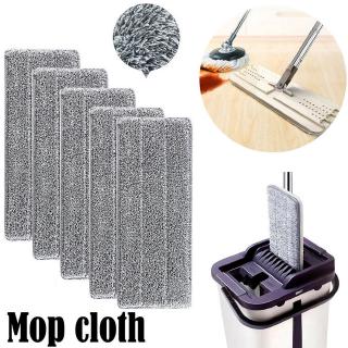 2 in 1 Microfiber Mop Cloth Floor Cleaning Flat Mop Rag Replacement Pads Household Cleaning Tools