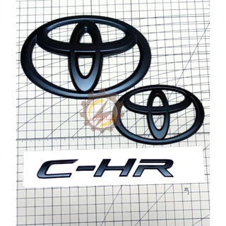 โลโก้ด้านหน้า และด้านหลัง ลายตราสัญลักษณ์ สําหรับ TOYOTA C-HR CHR MATTBLACK