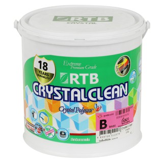   สีน้ำทาภายใน RTB CRYSTAL CLEAN Base B กึ่งเงา 1 แกลลอน