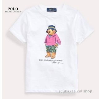 2020 เสื้อยืดโปโลหมี RALPH LAUREN BEACH BEAR COTTON JERSEY TEE discount