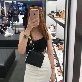 🖤Charles&amp;keith 😎สุดเท่ คาดเอวได้ สะพายได้