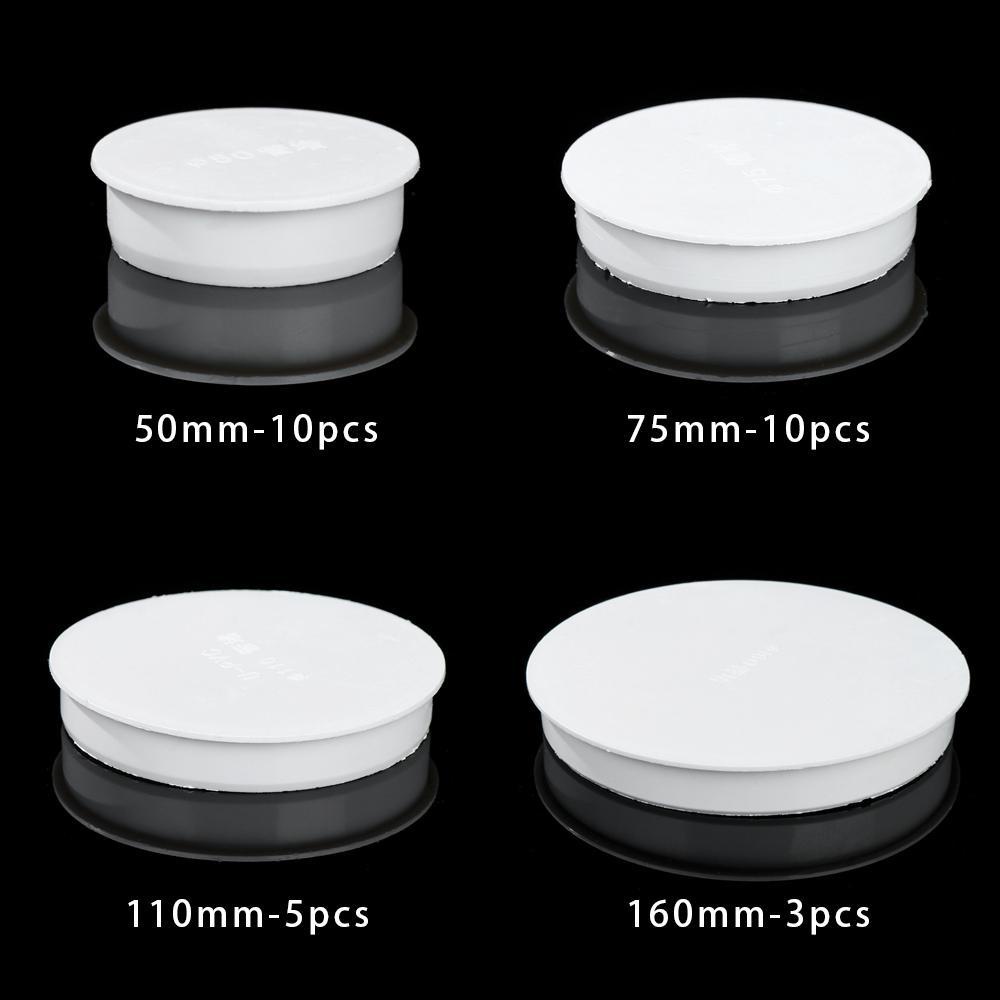 Uniis ฝาครอบท่อ PVC ทรงกลม สําหรับตกแต่งฮาร์ดแวร์ 3 5 10 ชิ้น