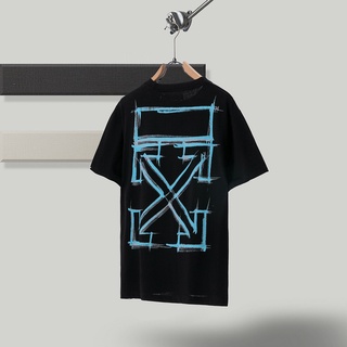 1:1 Off White Tee Summer Off-White2020SS high version skull fabric fixed weaving and dyeing mens youth short-sleeved t-