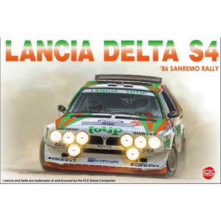 โมเดลรถยนต์ Nunu Model Kit LANCIA DELTA S4 ’86 SANREMO RALLY &amp; NE24007 DETAIL UP PARTS 1/24