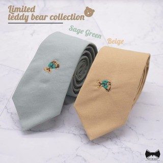 เนคไทลายปักน้องหมีTeddy Bear - Teddy Bear Cotton Necktie