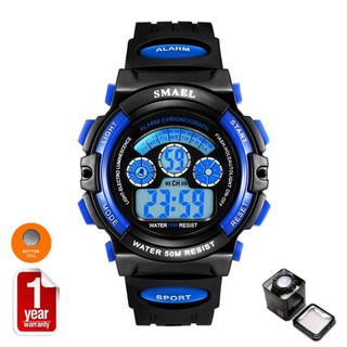 SMAEL นาฬิกาข้อมือเด็ก Sport Digital LED รุ่น SM0508 (Black/Yellow)