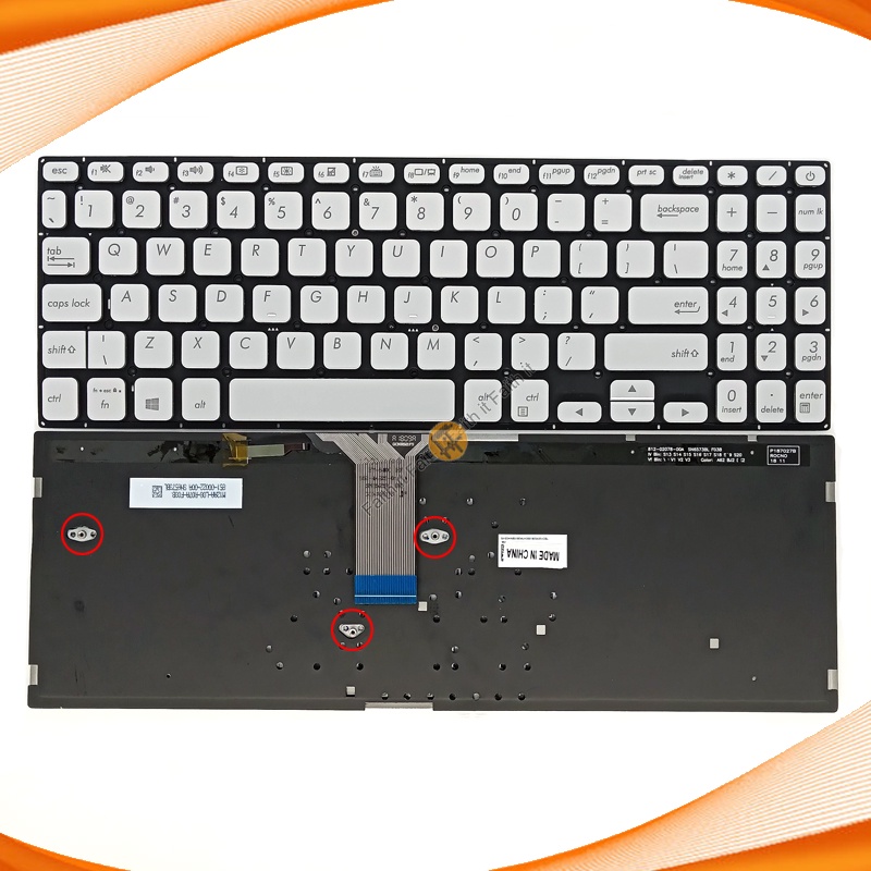 คุณภาพสําหรับแป้นพิมพ์ Asus Vivobook S15 S530FA