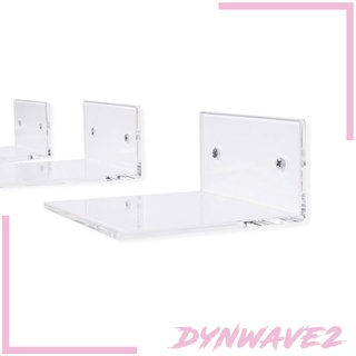 [Dynwave2] ชั้นวางของอะคริลิคใสขนาดเล็ก 10 ซม. 2 ชิ้นสําหรับติดผนังห้องน้ํา