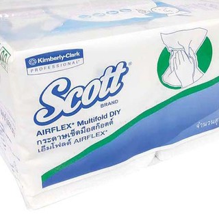 🔥สินค้าขายดี!! สก๊อตต์ M-fold กระดาษเช็ดมือ 250 แผ่น แพ็ค 4 ห่อ Scott Multi-Fold Hand Towels 250 Sheets x 4 Packs