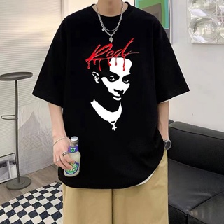 เสื้อยืดครอปใหม่ เสื้อยืดผ้าฝ้าย 100% พิมพ์ลาย Playboi Carti Music Album Red ed 90s สไตล์ฮิปฮอป สตรีท สตรีทแฟชั่น สําหรั