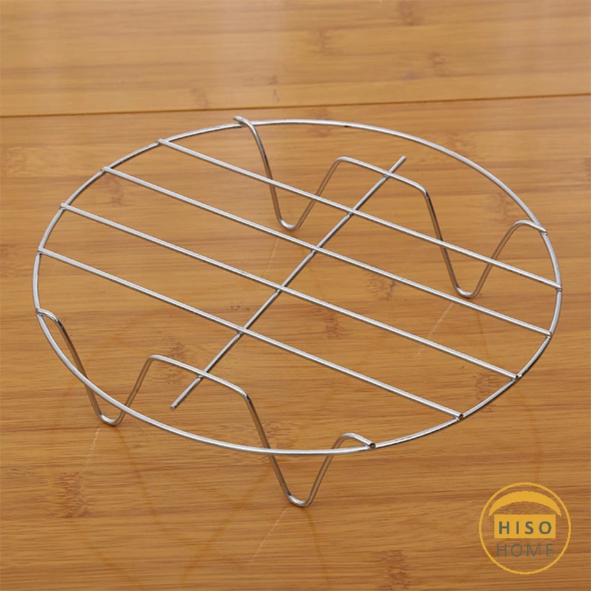 ขาตะแกรงสแตนเลส อุปกรณ์เสริม ขาตั้งสแตนเลส สำหรับหม้อทอดไร้น้ำมัน Single layer steaming rack