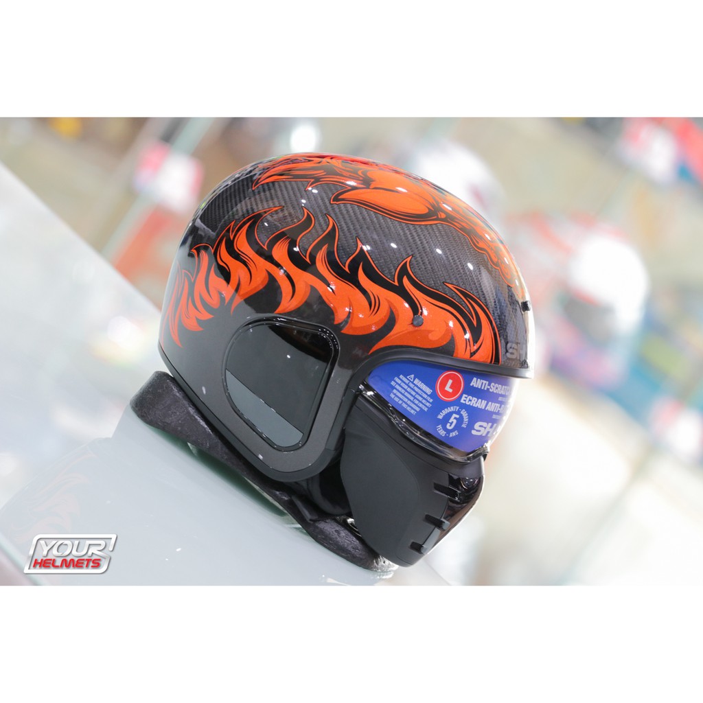 หมวกกันน็อค SHARK HELMETS S-DRAK CARBON DAGON DOO