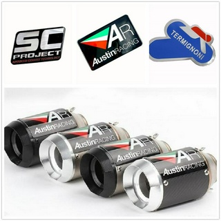 สติ๊กเกอร์อลูมิเนียม 3 D ทนความร้อนสําหรับ Scproject Austinracing Termignoni