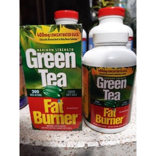 Green Tea Fat Burner 200 Softgels มี200เม็ด แท้สำหรับสาวรักหุ่นดี