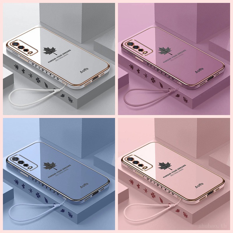 เคส Vivo Y12S Y12A Y20S Y20 Y20Sg เคส Vivo Y20 Y12A Y12S Y20S เคสโทรศัพท์มือถือลายใบเมเปิ้ลสําหรับ ม