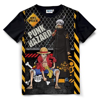 Dextreme เสื้อยืดวันพีซ (DOP-833) สกรีนลายเต็มตัว ลาย ลูฟี่ Luffy &amp; ลอว์ Law