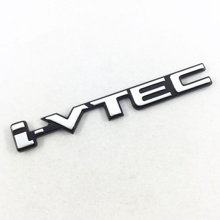 โลโก้ i-VTEC เงินขอบดำ  สำหรับติดรถ HONDA