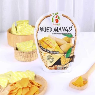 🔥Best Seller🔥 มะม่วงอบแห้ง🥭 หั่นชิ้นพอดีคำ ไร้เสี้ยน (Soft Dried Mango, Low Sugar) ขนาด 100g. / 315g.
