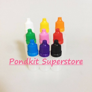 ขวดหยดพลาสติกเปล่า สีขุ่นพร้อมจุกและฝา 5ml/10ml/20ml จำนวน1ชิ้น