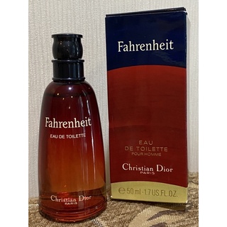 CHRISTIAN DIOR EAU DE TOILETTE FAHRENHEIT FOR MEN 50ML SPLASH FRIST EDITION 1988.