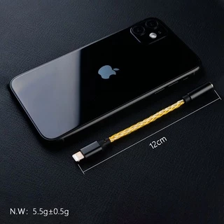 Jcally JM08L อะแดปเตอร์สายหูฟัง ชุบเงิน 12 แกน C101 3.5 มม. C100 สําหรับ iphone