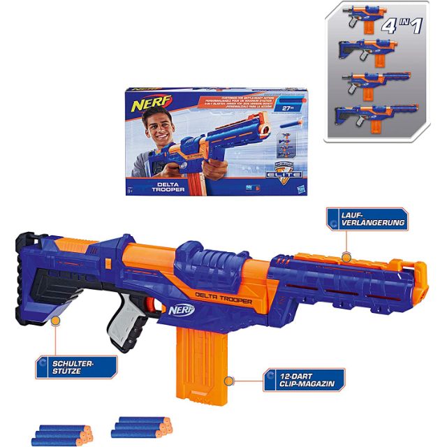 Nerf NStrike Elite Delta Trooper Blaster Gun ปืนเนิร์ฟ Shopee Thailand