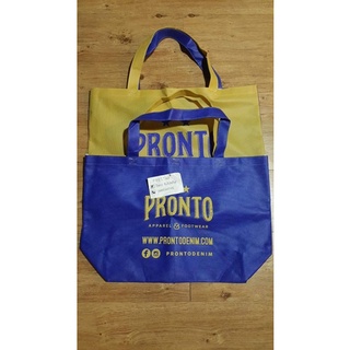 PRONTO BAG : ถุงผ้าพรอนโต้ สีทูโทน