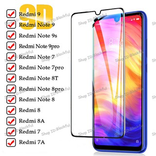 ฟิล์มกระจกแบบเต็มจอกันรอยหน้าจอสําหรับ Full Cover Tempered Glass For Xiaomi Redmi 9 Pro Note 9s Redmi Note 4/4X Note 5 Pro Redmi Note 5A Screen Protector For Redmi Note 6 6 Pro Note 7 7 Pro Redmi Note 8 8 Pro Note 9 9 Pro Glass Film