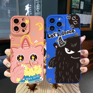 เคสโทรศัพท์มือถือ ขอบสี่เหลี่ยม ป้องกันเต็มเครื่อง ลาย Let Dance Cookie Monster สําหรับ Samsung Galaxy S22 Plus Note 20 Ultra S21 FE S20