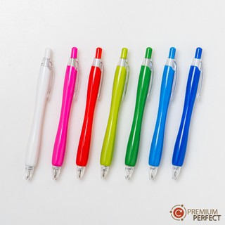 ปากกาพลาสติก ปากกาลูกลื่น แบบกด หัว 0.7mm หมึกน้ำเงิน รุ่น PEN011