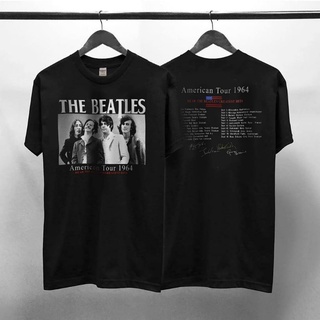 เสื้อยืดคอกลมเสื้อยืด พิมพ์ลาย The BEATLES AMERICAN TOUR | เสื้อยืด พิมพ์ลาย Nsa PREMIUM RAP BOOTLEG ROCK METAL BAND BIG