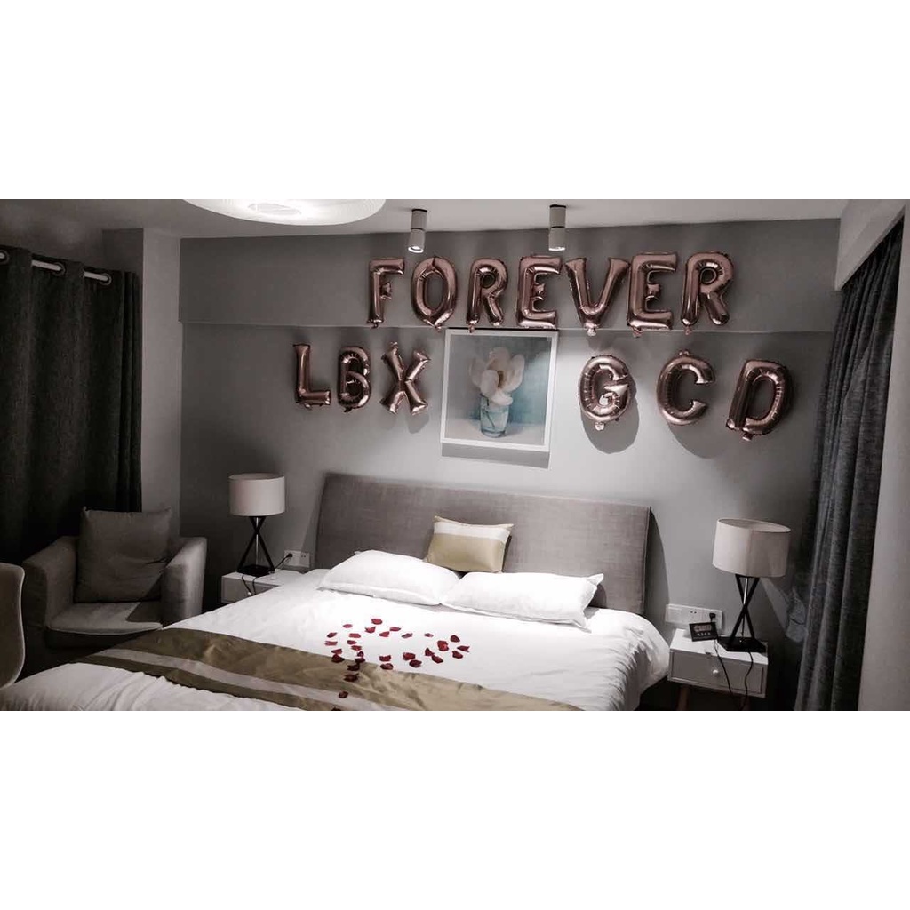 ⛔️ ราคาต่อ 1 ใบ ⛔️ ลูกโป่งฟอยล์ตัวอักษร   ขนาด16นิ้ว​ ลูกโป่งวันเกิด (อ่านรายละเอียดด้านล่าง + ทักแชทแจ้งตัวอักษร 📌) - รูปที่ 2