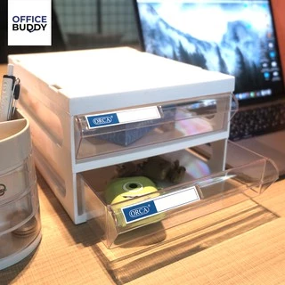 Orca ออร์ก้า ตู้อเนกประสงค์ A5 รุ่น CFA-2 โครงขาวทึบ ลิ้นชักขาวใส (ใส่ A4 ไม่ได้)
